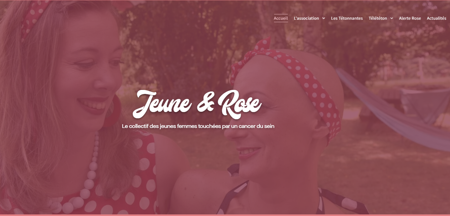 Site jeune et rose